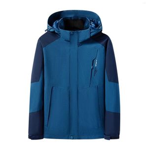 Herrenjacken Herrenjacke Mantel Farblich passendes Langarm-Kapuzenhemd Briefdruck Knopf Hoodie Herbst Frühling Übung Warme männliche Outfits