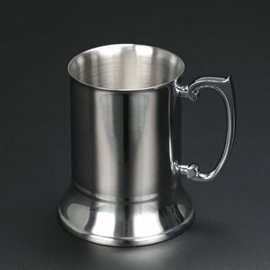 16oz Ounce doppelwandiger Bierkrug aus 18/8-Edelstahl mit hochwertigem Hochglanzfinish FY5036 JN08