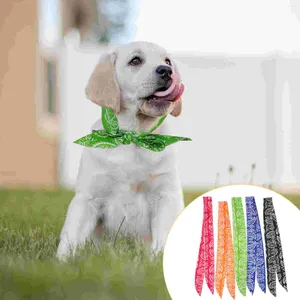 Dog Collars 5 Pcs Pet Ice Towel Summer Cooling Wrap Scarf Neck Water Absorbent Resin Particles