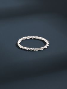 2023 Fashion New Europeu e Americano Popular S925 Sterling Silver Ring Versátil Advanced Sense Ring Women's Simplicity