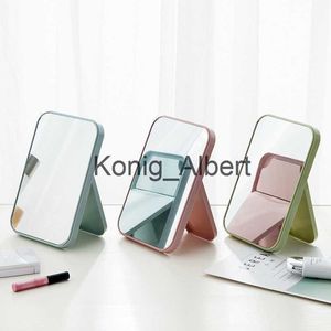 Compact Mirrors Single Sided Makeup Mirror Rectangular Vanity Mirror With Folding Bracket Table Desk Mirror With Stand For Girls Women Pr Sale x0803