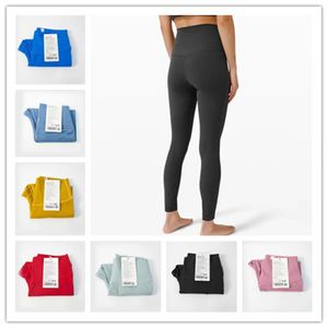 23 Yogakläder Lu-088 Kvinnors sömlösa Scrunch High midja nakna känsla leggings kör fitness Gymnasium Tight High Elastic Girl Yoga Legging Yogas Pants Good