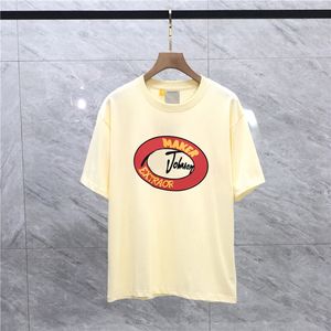 Moda -Shirts Erkekler Erkek Kadınlar Yaz Gevşek Baskı Retro T -Shirt Tee Kısa Giysiler