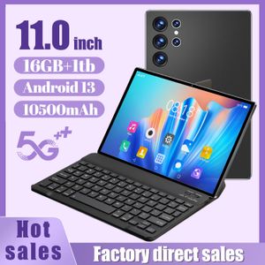 Tablet PC 10.1inch Android 13.0 16GB RAM, 512GB ROM, Wi-Fi, Google Play, GPS Dual SIM, Calling With Keyboard, Global Edition
