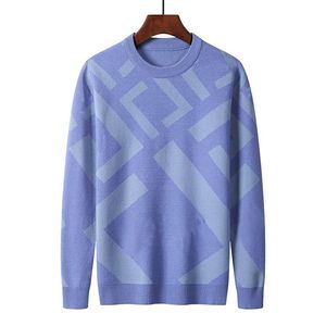 Modedesigner F Home Herr- och kvinnors tröja Pullover Men's Long Sleeve Sweater Sweatshirt broderade stickade mäns vinteravfall huvtröja