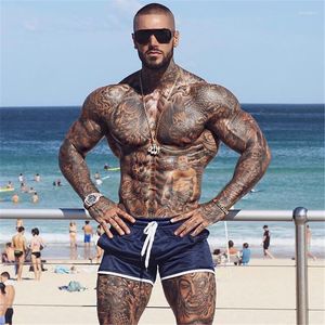 Shorts Masculino Summer Men Fitnes Short Pants Homme Casual Beach Running Gyms Jogger Cool Bermuda Mens Boardshorts Mesh