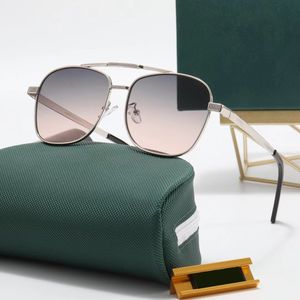 Óculos de sol quadrados masculinos óculos de sol de metal com armação completa ponte de nariz duplo Lunettes de soleil para mulheres senhora óculos de sol femininos multicoloridos Óculos de sol da moda navio grátis