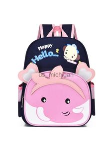 Backpack New cartoon baby elephant backpack trend cute style schoolbag portable kindergarten backpack J230806