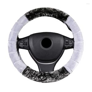 Steering Wheel Covers Winter Plush Car Cover For Most Braid On Steering-Wheel Carpet Soft 37-38 CM 14.5 "-15" M Size Hand Bar