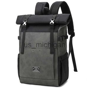 Backpack Nowe duże pojemność torba podróżna laptopa plecak mężczyźni z tyłu paczka bagaż torby na ramię Rolka Mężczyźni mochila Bagpack J230806