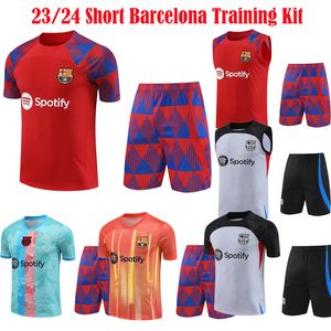 2023 2024 Barcelona TRACKSUIT camisas de futebol barca SET adulto TRAINING SUIT 23 24 Barcelona men Mangas curtas fatos de treino