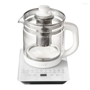 Life Electric Glass Kettle Health Pot Multifunktionellt rostfritt stål Tekaffe med termometer 1.8L 800W 220V