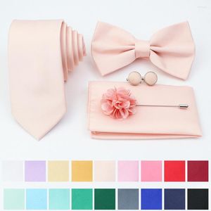 Бабочка розовый фиолетовый синий галстук набор полиэфирных галстуков -запох бабочка для жениха для жениха свадебная рубашка