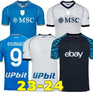 Napoli Fußballtrikots 23 24 KVARATSKHELIA Hemd MINJAE Maillot Neapel Kind ZIELINSKI H.LOZANO OSIMHEN POLITANO Fußballtrikots