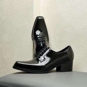 Patent Quality Lather Men's Handmade Cm Party 5 Comfortable Genuine Leather 2024 Fashion Man Wedding Business Shoes 982