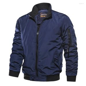 Jaquetas masculinas 2023 primavera outono bomber jaqueta para homens moda blusão casaco masculino casual outwear suporte fino militar