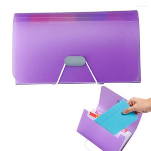 Storage Bags 13 Pocket Expanding File Folder Letter Size Paper Portable Document Organizer Box Two-in-one Test