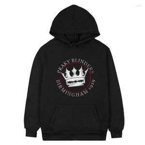 Herr hoodies Shelby Brothers Peaky Blinders Vintage Family Is Power Winter Unisex Långärmad topp Höstkläder Kvinnor Par Street Fashion