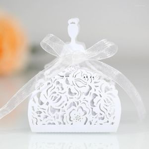 Present Wrap Box Wedding för gäster Favors Candy Boxes Dragees Birthday Decoration Girl Bag Packaging Party Bags Sweets Chocolate