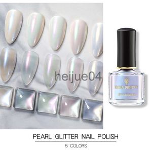 Nagellack född vacker 7 ml pärla nagellack glitter nagellack top coat nagelkonst lack manikyr långlastande diy deisgn x0806