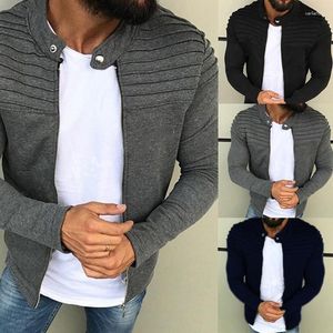 Herrenjacken Jacke Männer Jaqueta Masculino 2023 Winter Herbst Langarm Streetwear Raglan Reißverschluss Mantel Casaco