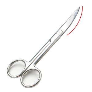 14cm Big Eyes Beauty Scissors Stainless Steel Eyebrow Nose Hair Scissors Cut Manicure Facial Trimming Nail Makeup Beauty Tools E483