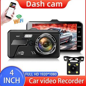 CAR DVRS DASH CAM FRONT OCH BAKT KAMERA BIL DVR CAR VIDEO RECORDER FORDOLJ BLACK BOX FULL HD 1296P NIGHTVISION DRIVER WIFI X0804 X0804