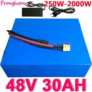 48V 1000W 1800W 2000W Scooter Ebike Battery Pack 48V 20Ah Electric Bicycle Battery 48V 30AH LITHIUM Batteri med 50A BMS+Charger.