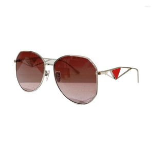 Sunglasses Gold Silver Round Metal Large Frame High Quality Women's Prescription Myopia Glasses 57Y Fashion Men's