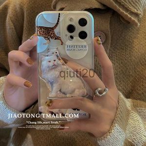 Cell Phone Cases Cute Cat Phone Holder Case Set Griptok For Cell Phone iPhone 14 13 Pro Max 12 11 XR Plus Korea Smartphone Grip Tok Mobile Phone x0807