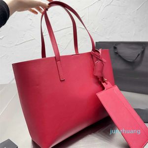Kvinnor läder handväska designer shopping väskor dam handväska retro axelväska stor kapacitet crossbody väska
