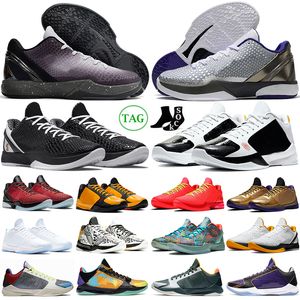 2024 Mamba 6 basketskor män mörka riddare protro grinch mambacita alternativa bruce lee all stjärna kaos mans kvinnor utomhus sneakers sporttränare tränare