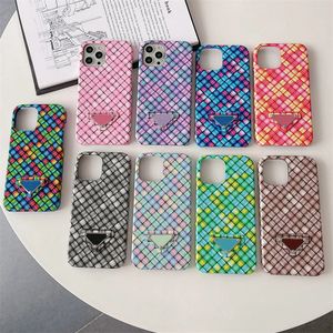 مصمم الحالات الهواتف الخلوية للأزياء لـ 13 Mini Pro Max XR XS 7 8 Plus 11 New iPhone 12 12Pro Colorful Pattern Pattern Pattern