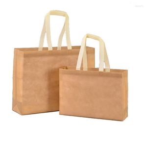 Storage Bags Customize Non-woven Fabric 100pcs Shopping Grocery Promotion Foldable Packing Eco-friendly Bag