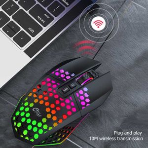 Myse Wireless Gaming Mouse 3 Gears x801 8 przycisków 1600 DPI Regulowane myszy komputerowe do gospodarstwa domowego akcesorium komputerowe x0807