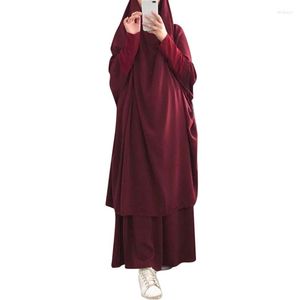 İş elbiseleri kadınlar kapüşonlu Müslüman Hijab elbise bayram duası giyim jilbab abaya uzun khimar tam kapak Ramazan elbisesi abayas İslami kumaş