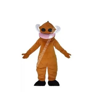 A brown boar Mascot Costume Top Cartoon Anime theme character Carnival Unisex Adults Size Christmas Birthday Party Outdoor Outfit Suit