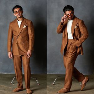 Casual Men Tuxedos Wedding Party 2 sztuki do męskiego szczupłego pana młodego garnitury podwójnie piersi na niestandardową kurtkę z spodniami