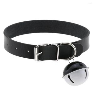 Choker gotisk krage för flickor goth bell chocker pu läder halsband punk accessoarer på nacken smycken harajuku dekorationer