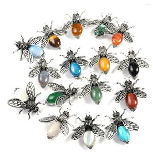 Pendant Necklaces 1Pcs Random Brooch Natural The Mother Of Peal Firefly-Shaped For Jewelry Making DIY Necklace Clothes Accessory