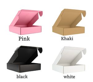 Corrugated Paper Boxes Colored Gift Wrap Packaging Folding Square Packing Jewelry Packing Cardboard Box 15*15*5cm