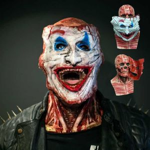 Party Masken Horror Halloween Scary Maske Schrei Schädel Killer Clown Ghoulish Gruselige Maskeraden Maske Latex Zweischichtige realistische Cosplay Party J230807