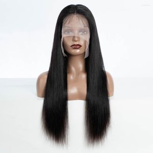 13x4 Straight Lace Front Human Hair Wig для женщин 5 -дневная доставка HD прозрачные предварительно сорванные Реми Бразильские парики