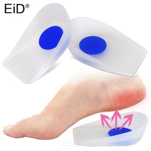 Shoe Parts Accessories High quality Soft Silicone Gel Insoles for heel spurs pain Foot cushion Massager Care Half Heel Insole Pad Height Increase 230807