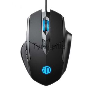 Ratos recém-universais Silent Wired Mouse Notebook Desktop Ajusta DPI Glowing Gaming Mouse Adequado para Ergonomia para PC Laptop X0807