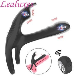 Massager Couple Vibrator Cock Penis Ring Wireless Remote Vibrating Cockring Delay Ejaculation G-spot for Men Women