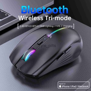 Myszy typu-C bezprzewodowe myszy Bluetooth myszy RGB USB ergonomiczna mysz myszy myszy dla komputerowego laptopa MacBooka x0807