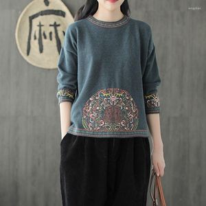 Women's Sweaters Christmas Jumper Chinese Style Fashion 2023 Women Winter Top Ladies Pullover Female 4238