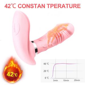 Retractable Vibrator Female Vaginal Anal Male Prostate Dildo Massager Wireless Remote Control Adult Vibrating Vibrat