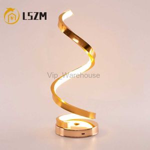 Simple Line Style LED Light Bar Table Lamp Rose Gold Reading Lighting Bedroom Decor Lighting Arc Spiral Aluminum LED Desk Lights HKD230807